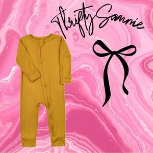 bamboo Baby Footless Pajamas Zipper with Mitten, Aablexema, Infant Long Sleeve